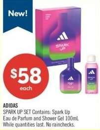 ADIDAS Perfume and Shower Gel 100mL - SPARK UP SET Contains: Spark Up