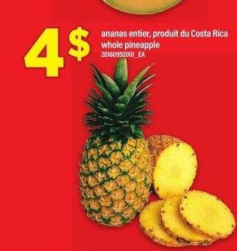 ANANAS ENTIER | whole pineapple - produit du Costa Rica