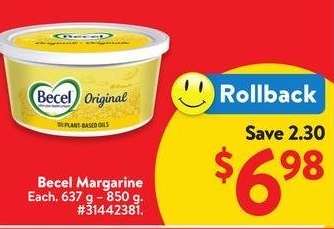 BECEL MARGARINE - Each 637g - 850g
#31442381