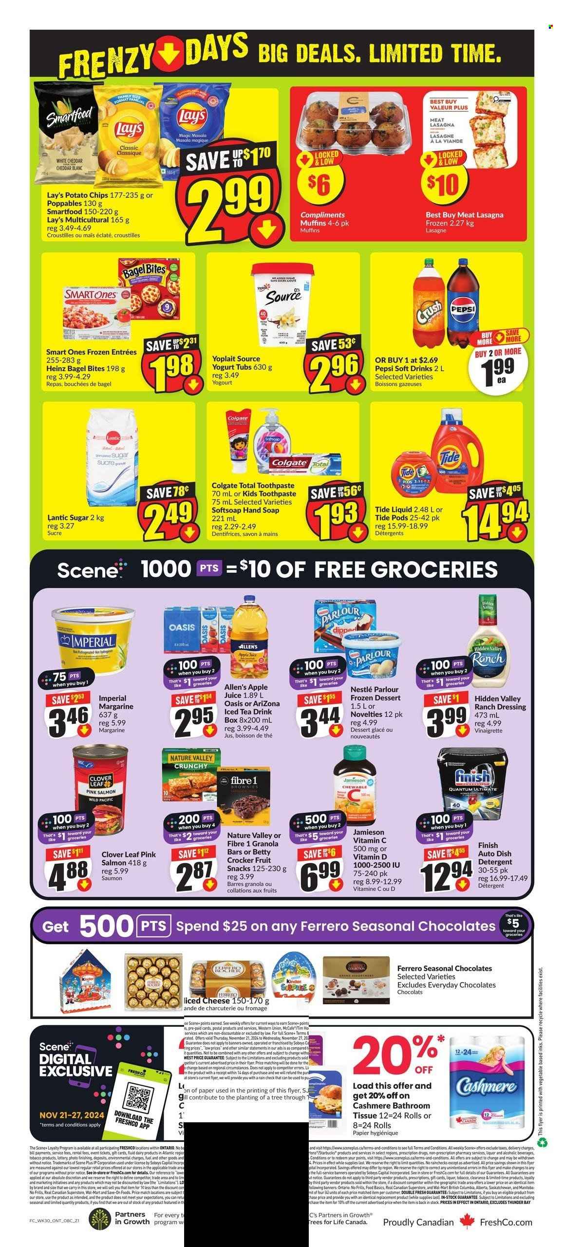 FreshCo. flyer - November 21, 2024 - November 27, 2024. Page 1