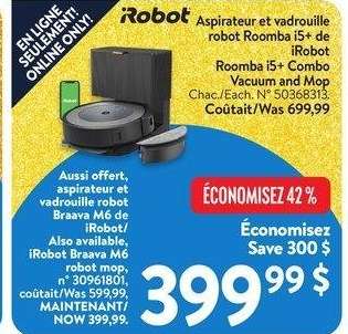 iRobot Roomba i5+ Combo Vacuum and Mop - Each.
50368313