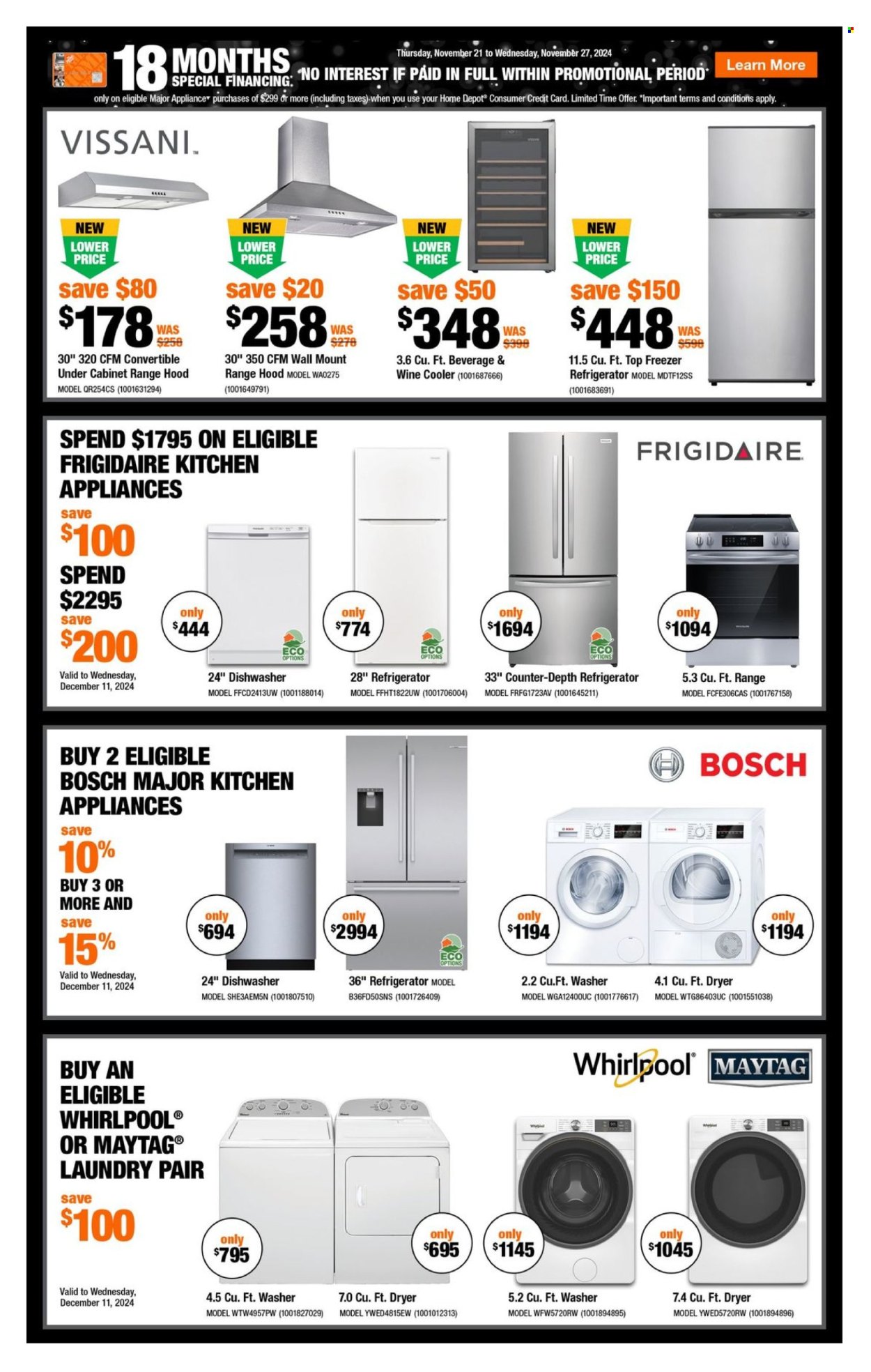 The Home Depot flyer - November 21, 2024 - November 27, 2024. Page 1