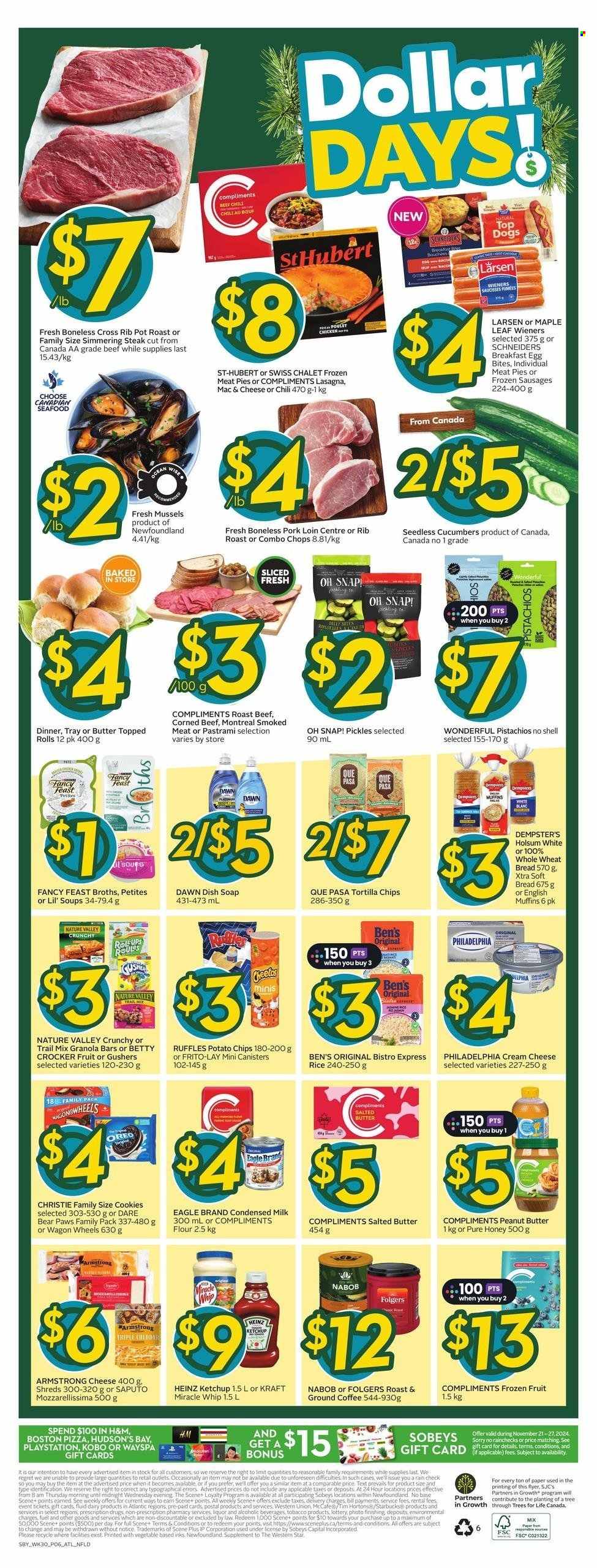 Sobeys flyer - November 21, 2024 - November 27, 2024. Page 1