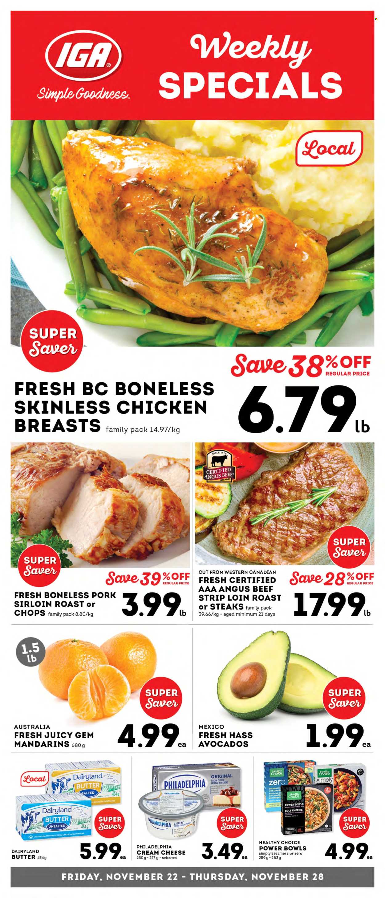 IGA Simple Goodness flyer - November 22, 2024 - November 28, 2024. Page 1