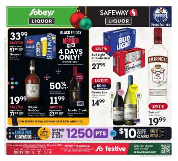 Sobeys Liquor Flyer - November 28, 2024 - December 04, 2024.