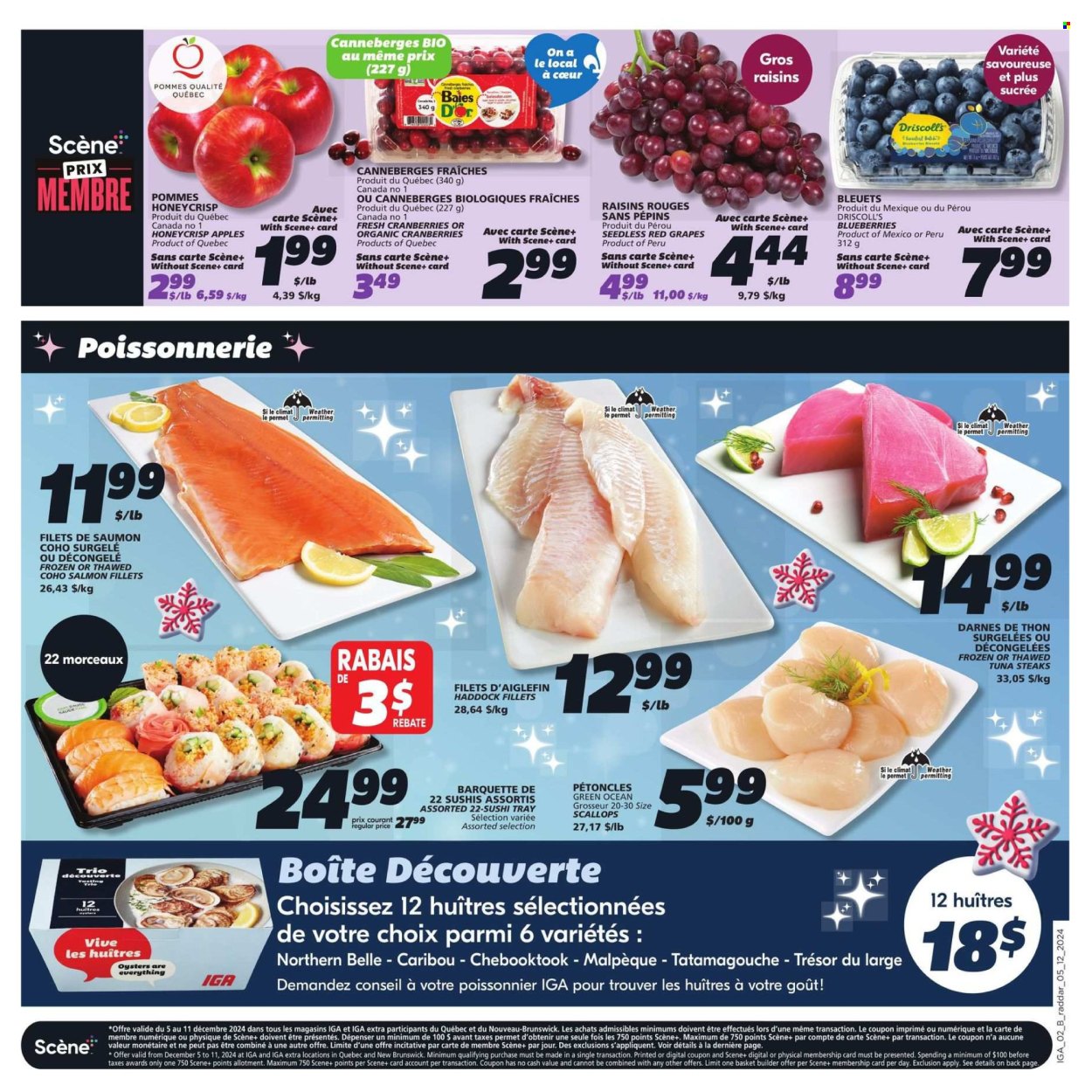 IGA flyer - December 05, 2024 - December 11, 2024. Page 1