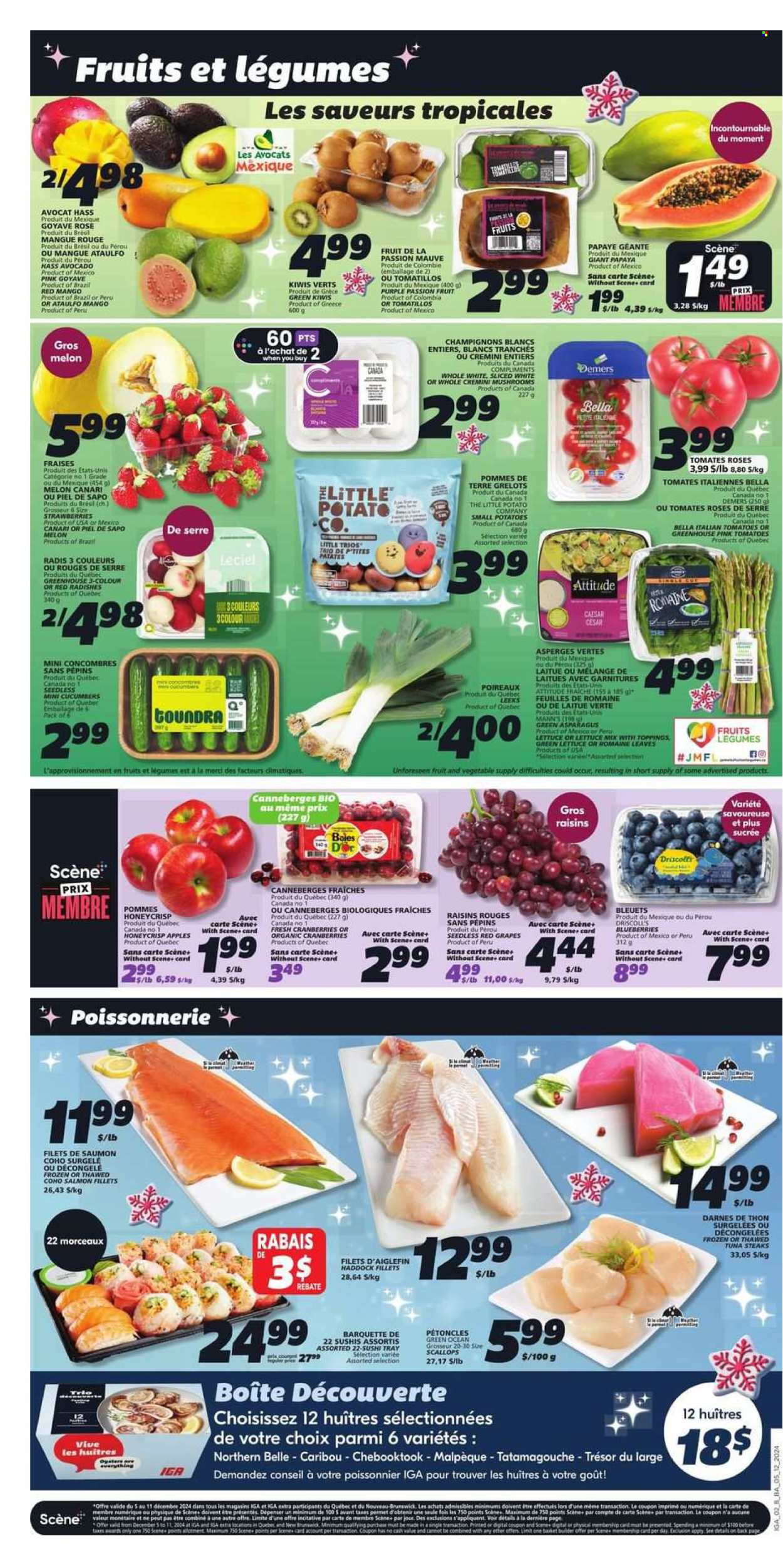 IGA flyer - December 05, 2024 - December 11, 2024. Page 1