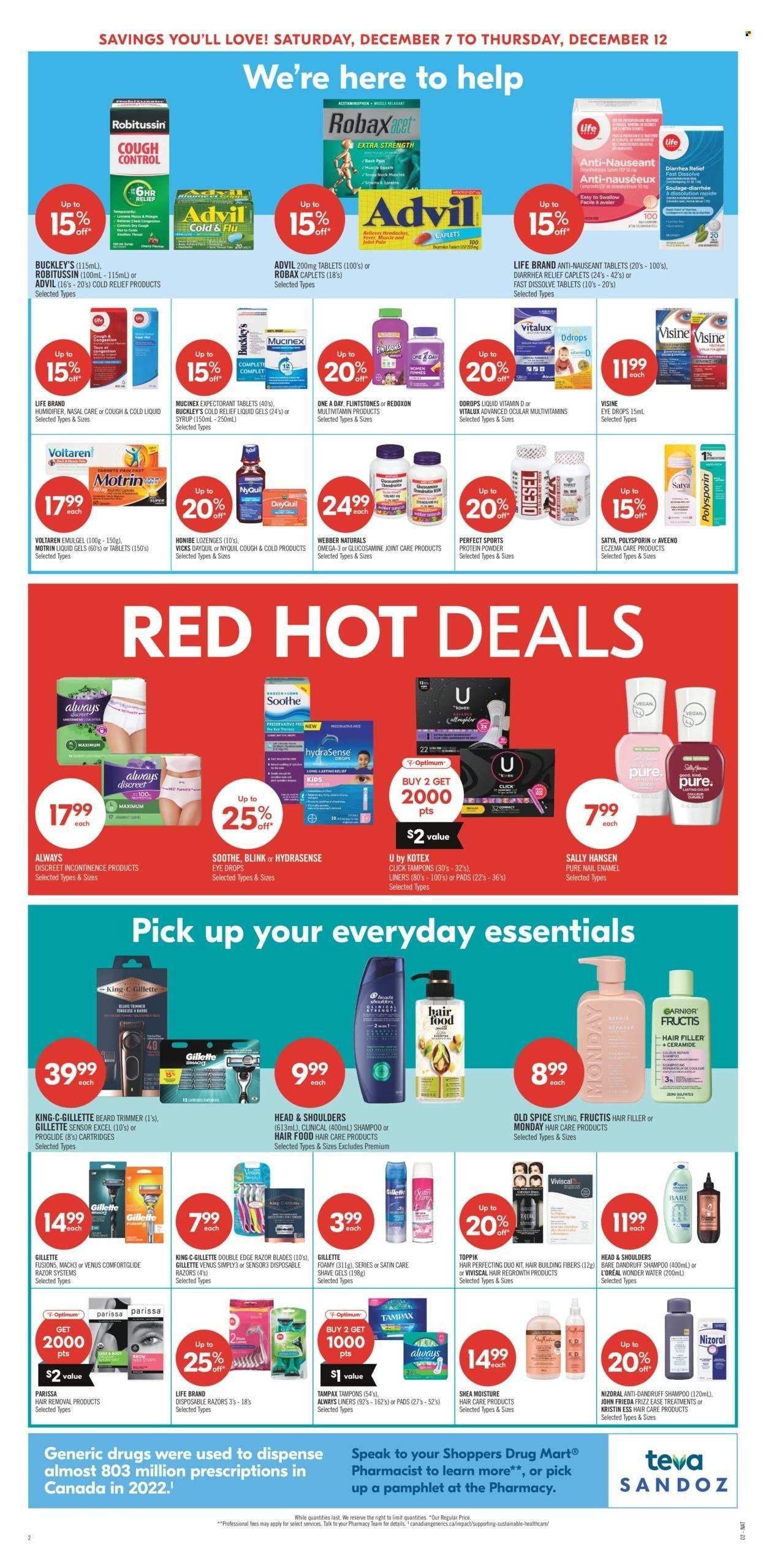 Shoppers Drug Mart flyer - December 07, 2024 - December 12, 2024. Page 1