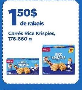 Carrés Rice Krispies, 176-660 g