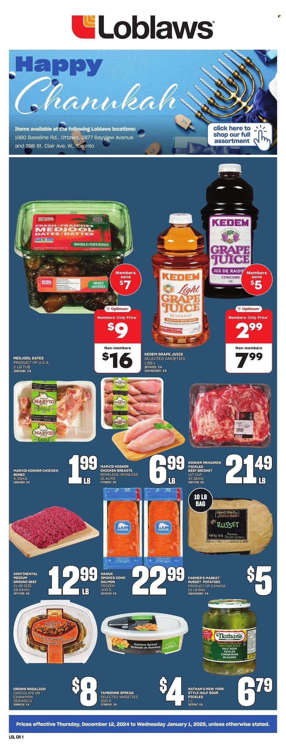 Loblaws flyer - December 12, 2024 - January 01, 2025. Page 1