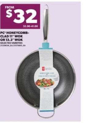 PC Honeycomb-Clad 11" Wok or 13.3" Wok