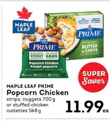 MAPLE LEAF PRIME Popcorn Chicken