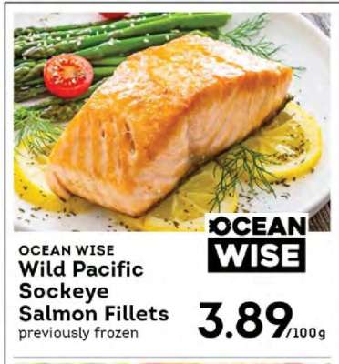 OCEAN WISE Wild Pacific Sockeye Salmon Fillets