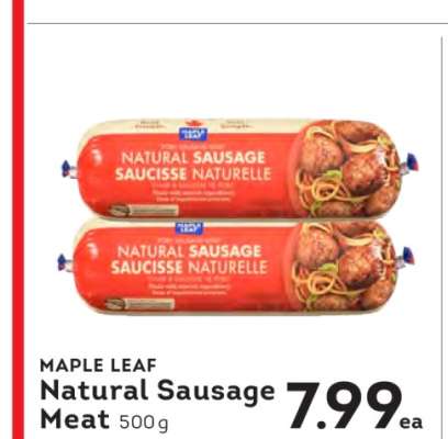 MAPLE LEAF Natural Sausage Meat