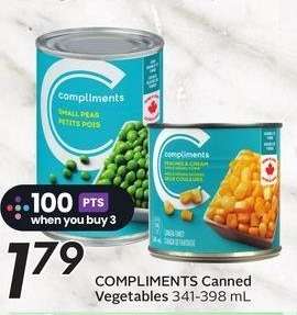 COMPLIMENTS Canned Vegetables