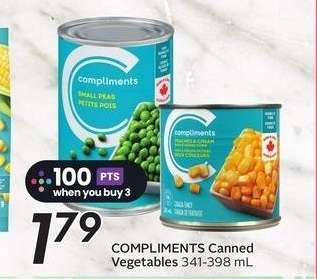 COMPLIMENTS Canned Vegetables