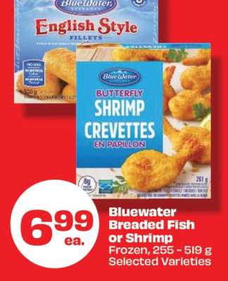 Bluewater Breaded Fish or Shrimp