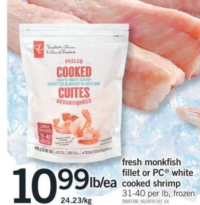 PC® white cooked shrimp