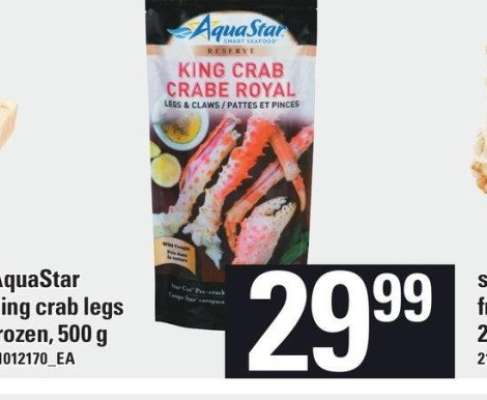 AquaStar King crab legs frozen, 500 g