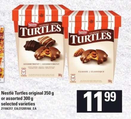 Nestlé Turtles original 350 g or assorted 300 g