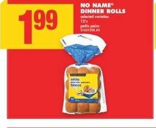 NO NAME® DINNER ROLLS, 12's - Selected varieties

petits pains