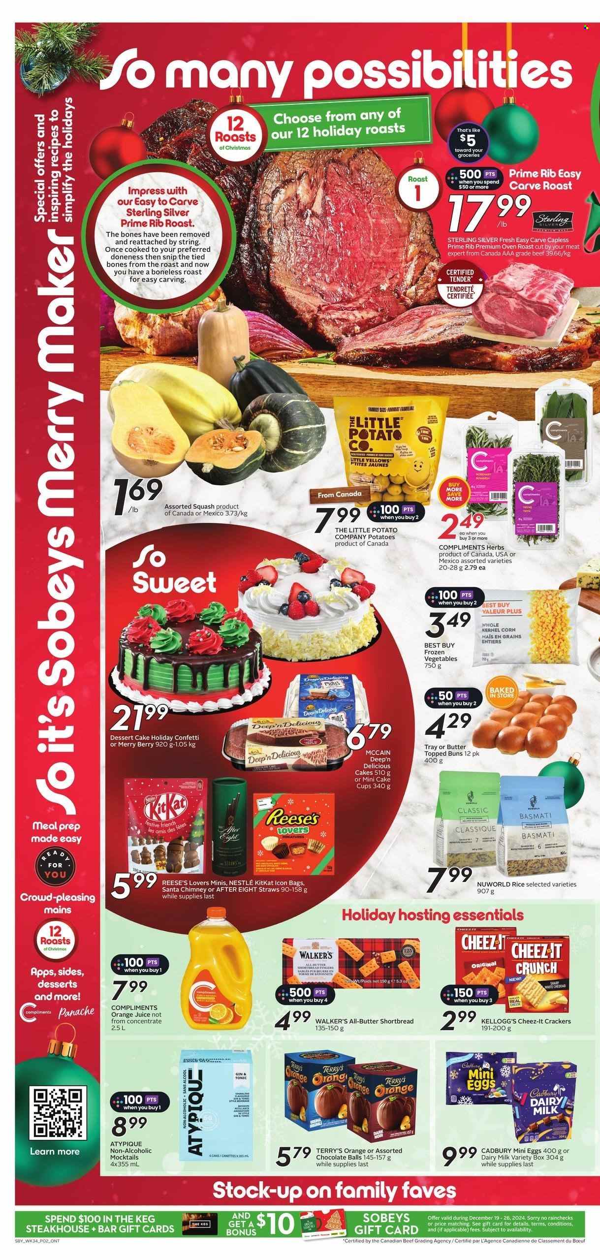 Sobeys Urban Fresh flyer - December 19, 2024 - December 25, 2024. Page 1