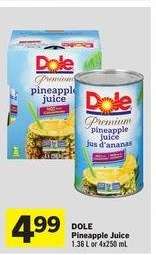 DOLE PINEAPPLE JUICE