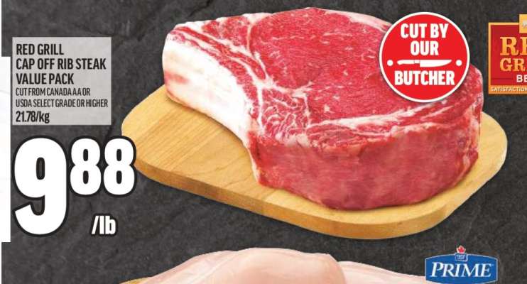 RED GRILL CAP OFF RIB STEAK VALUE PACK