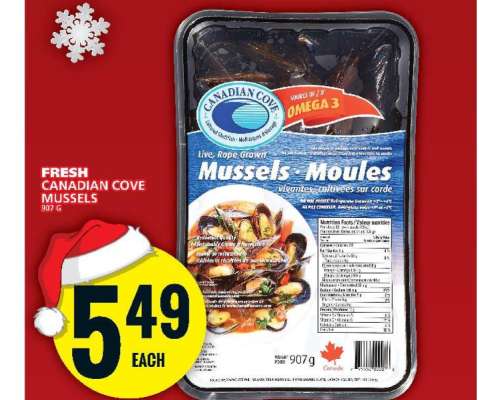 FRESH CANADIAN COVE MUSSELS