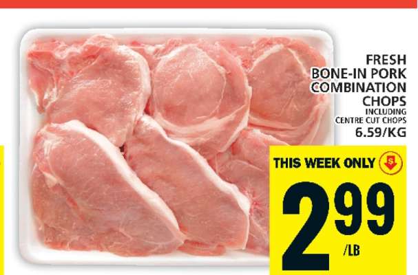 FRESH BONE-IN PORK COMBINATION CHOPS