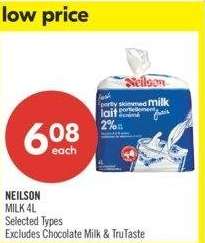 NEILSON MILK - 4 K Selected Types