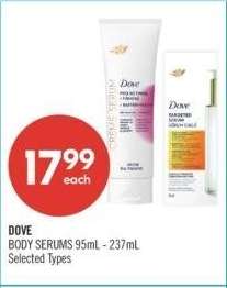 DOVE BODY SERUMS - 95mL - 237mL
Selected Types