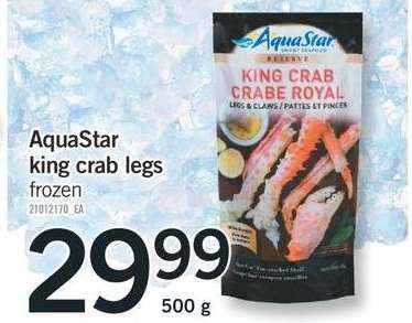 AquaStar king crab legs