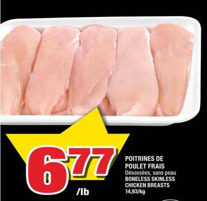 POITRINES DE POULET FRAIS