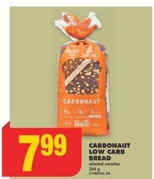 CARBONAUT LOW CARB BREAD, 544 g - selected varieties