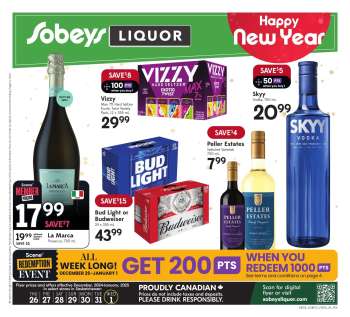 Sobeys Liquor Flyer - December 26, 2024 - January 01, 2025.