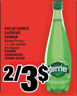 PERRIER CARBONATED SPRING WATER