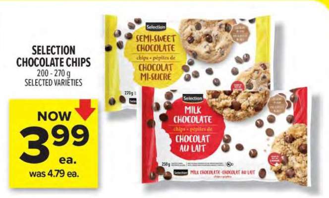 SELECTION CHOCOLATE CHIPS