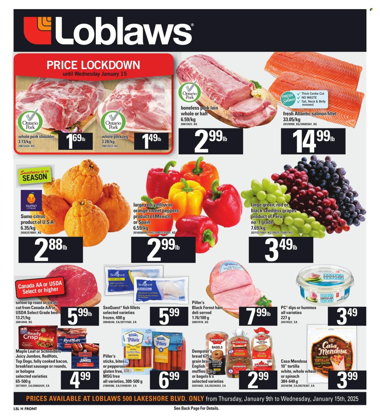 Loblaws flyer - January 09, 2025 - January 15, 2025. Page 1