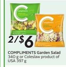 COMPLIMENTS Garden Salad