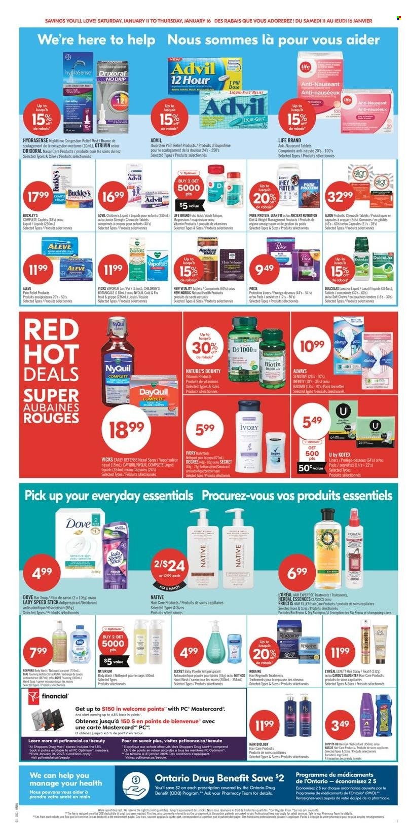 Shoppers Drug Mart flyer - January 11, 2025 - January 16, 2025. Page 1