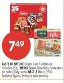 TASTE OF NATURE Snack Bars