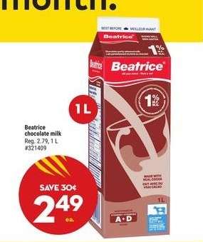 BEATRICE CHOCOLATE MILK