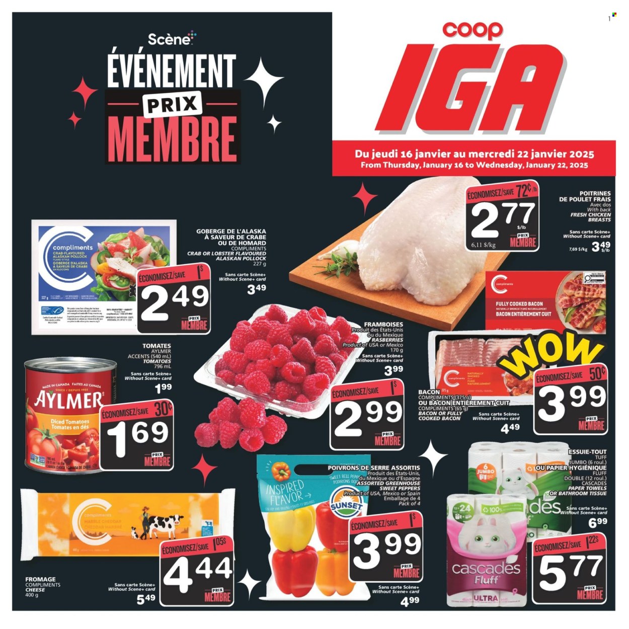 IGA flyer - January 16, 2025 - January 22, 2025. Page 1