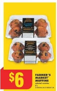 FARMER'S MARKET™ MUFFINS, 6's - Selected varieties