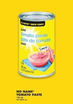 NO NAME® TOMATO PASTE, 156 mL