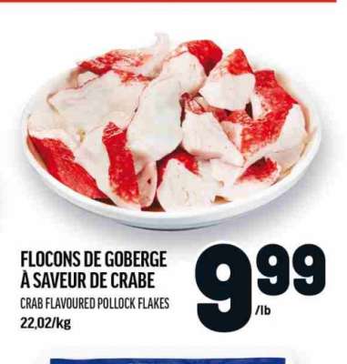 FLOCONS DE GOBERGE À SAVEUR DE CRABE