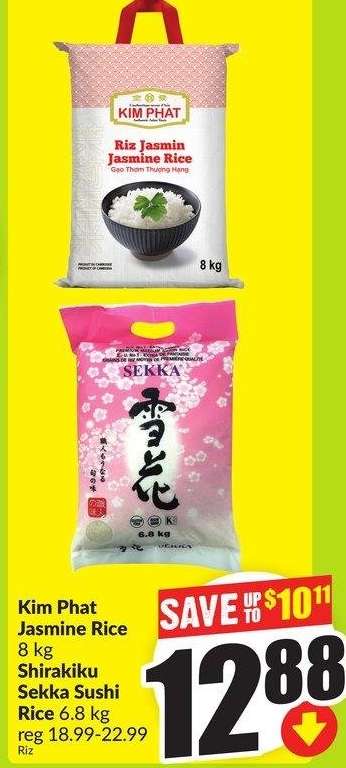 Kim Phat Jasmine Rice / Shirakiku Sekka Sushi Rice