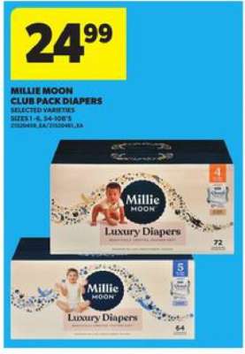 Millie Moon Club Pack Diapers