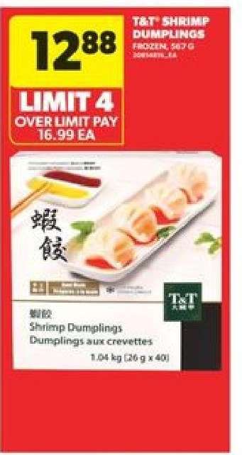 T&T Shrimp Dumplings